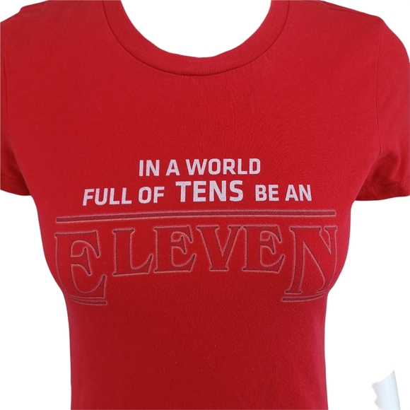 Stranger Things Red Short Sleeve Tshirt - Picture 2 of 5